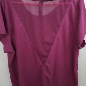 Purple athletic shirt